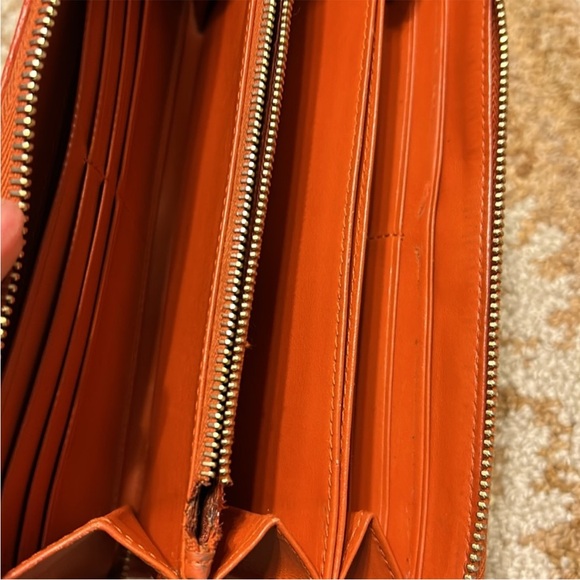 Prada wallet authentic vintage long orange wallet - Picture 12 of 13